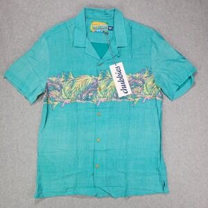 Chubbies‎ Mens M The Nutter Hawaiin Weekend Shirt Button Loop Collar NWT Blue